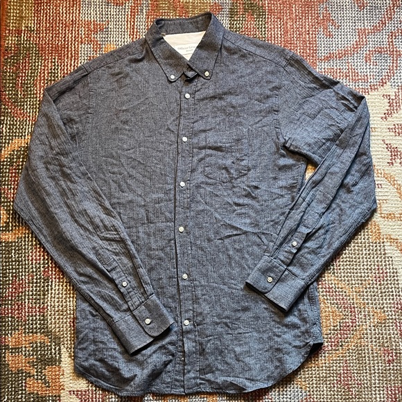 Officine Generale Paris 6e Men’s Casual Button Down Shirt Size L - Picture 1 of 8